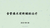 食管癌术前新辅助治疗课件