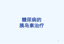 糖尿病胰岛素治疗上课件