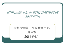 超声造影下的肝癌射频消融治疗的临床应用剖析课件