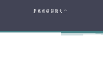 胆系疾病医学课件