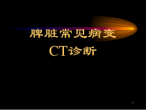医学课件-脾CT诊断课件