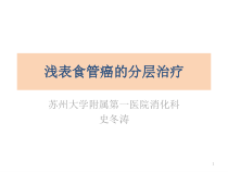浅表食管癌分层治疗本课件