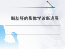 脂肪肝的影像诊断医学课件