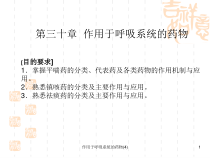 作用于呼吸系统的药物课件4
