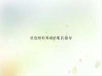 重度癌症疼痛的用药指导实用课件