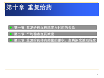 重复给药血药浓度与时间的关系-课件