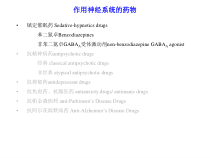 作用神经系统的药物课件