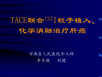 TACE联合I粒子植入化学消融治疗肝癌课件