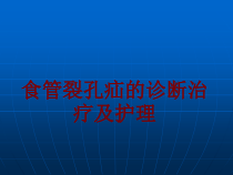 医学食管裂孔疝的诊断治疗及护理培训课件