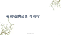 胰腺癌的诊断与治疗课件