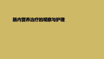 肠内营养治疗的观察与护理课件