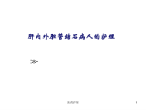 肝内外胆管结石病人的护理医疗知识课件