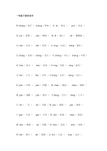 部编版语文一-六年级（下册）全册多音字汇总