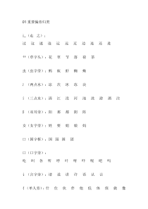小学语文各种题型汇总（偏旁、量词、形近字、仿写、造句）