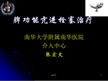 脾功能亢进的栓塞治疗-课件