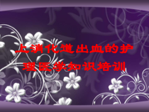 上消化道出血的护理医学知识培训培训课件
