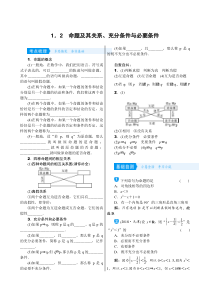 高考数学(理数)一轮复习学案1．2《命题及其关系、充分条件与必要条件》(含详解)