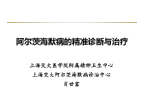 阿尔茨海默病的精准诊断与治疗课件