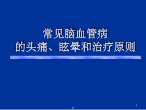 常见脑血管疾病与头痛眩晕课件