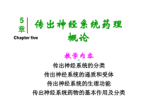 传出神经系统概论五某年本演示文稿课件