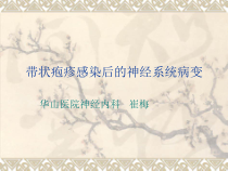 带状疱疹感染后的神经系统病变-神经内科课件