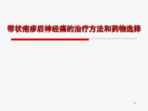 带状疱疹后神经痛的治疗方法解说医学课件