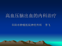高血压脑出血内科治疗大纲课件