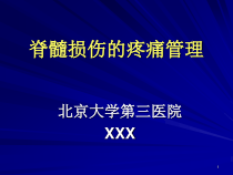 脊髓损伤的疼痛管理康复科课件
