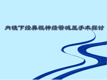 经鼻蝶内窥镜视神经管减压手术探讨研究学习课件