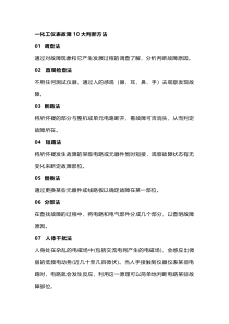 化工仪表故障10大判断方法及25条维修经验