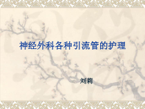 神经外科各种引流管的护理课件最新版