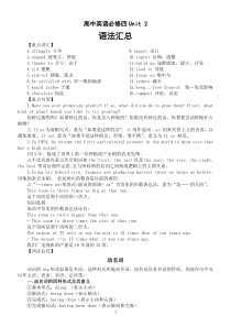 高中英语新人教版必修四语法汇总（Unit 2）