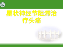 星状神经节阻滞治疗头痛整理版课件
