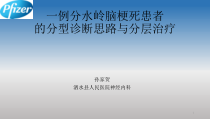 一例分水岭脑梗死患者的分型诊断思路与分层治疗课件