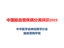 中国脑血管疾病分类共识课件