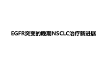 EGFR突变的NSCLC治疗新进展课件