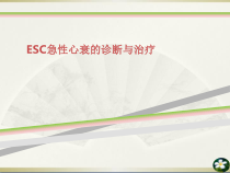 ESC急性心衰的诊断与治疗课件