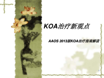 KOA治疗新观点课件