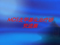 MDS去甲基化治疗研究进展培训课件