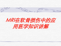 MRI在软骨损伤中的应用医学知识讲解培训课件