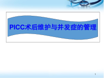 PICC的维护医学课件