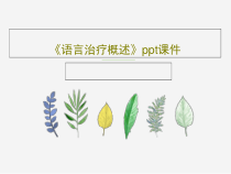 语言治疗概述课件共78页