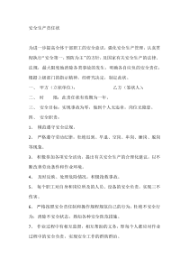 安全生产责任状
