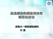 527叶临床路径血流感染和休克-课件