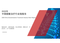 2020年中国脱敏治疗行业短报告课件