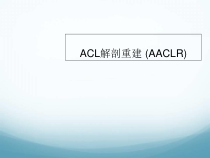 ACL解剖重建_膝关节镜进阶培训医学课件