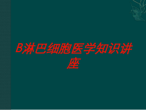 B淋巴细胞医学知识讲座培训课件
