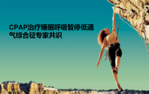 CPAP治疗睡眠呼吸暂停低通气综合征专家共识课件