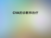 CVA的诊断和治疗课件