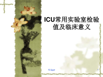 ICU常用实验室检验值及临床意义课件
